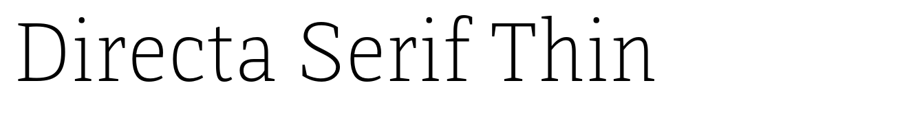 Directa Serif Thin
